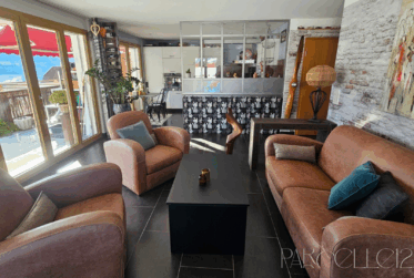 confortable appartement 3.5 pièces avec jardin privatif et poêle