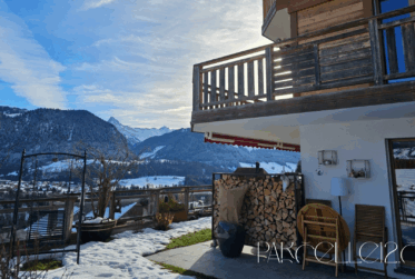 confortable appartement 3.5 pièces avec jardin privatif et poêle