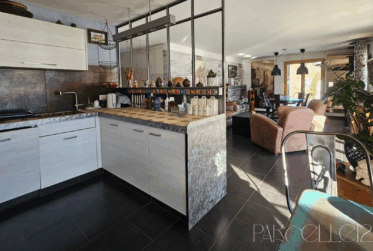 confortable appartement 3.5 pièces avec jardin privatif et poêle