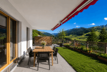 Un jardin face aux montagnes – 3.5 pièces avec terrasse et vue dégagée à Cerniat