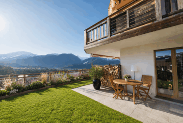 Un jardin face aux montagnes – 3.5 pièces avec terrasse et vue dégagée à Cerniat